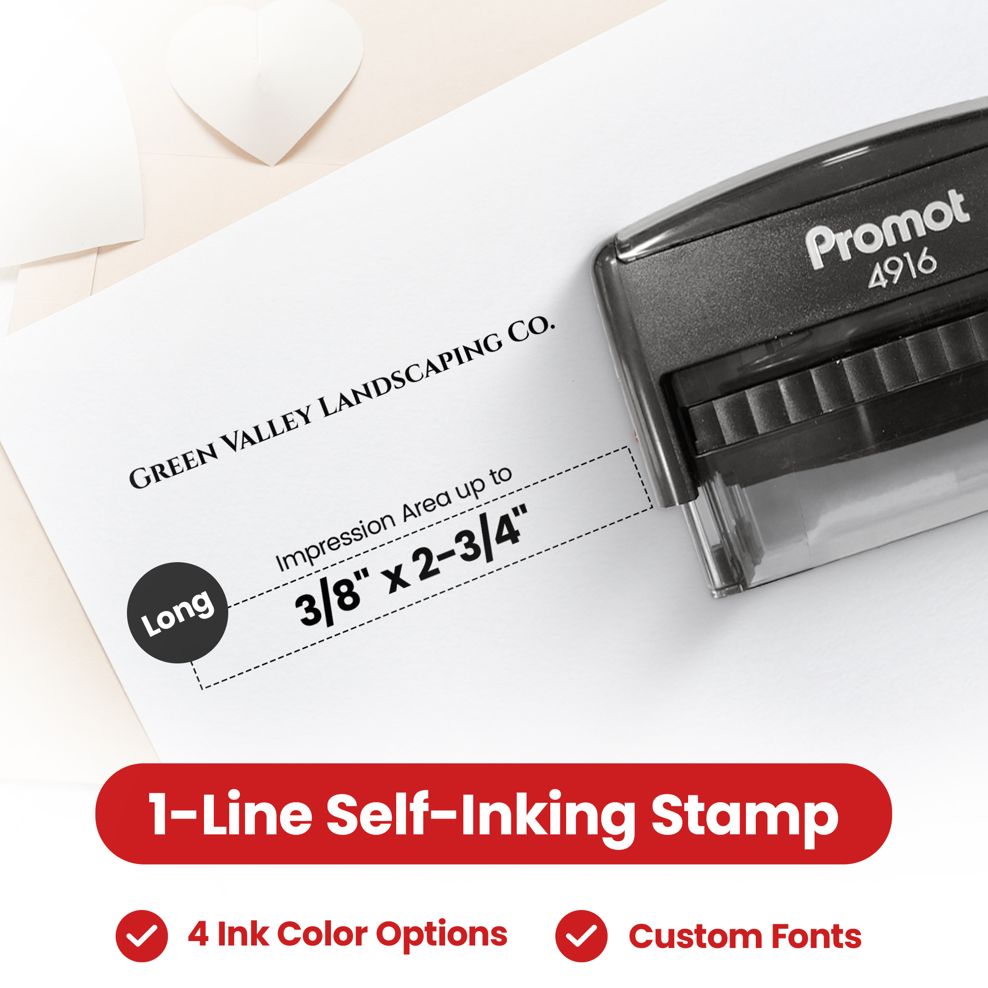 1-Line Stamp (Long)